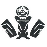 Carbon 3D Adesivi Sticker Decal Emblem Protection Tank Pad Gas Cap Kawasaki Versys 650